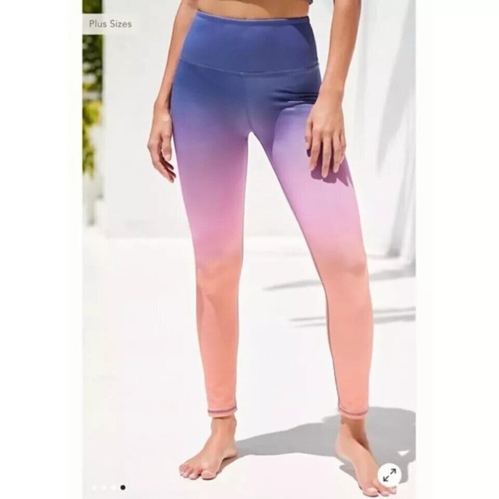 Daily Practice by Anthropologie High-Rise Leggings Ombre Sunset Stretch XS